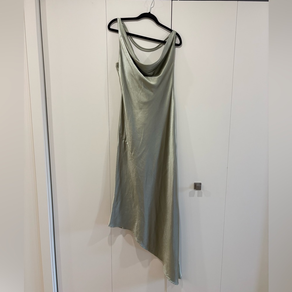 Meshki Yvette Asymmetrical Satin Dress